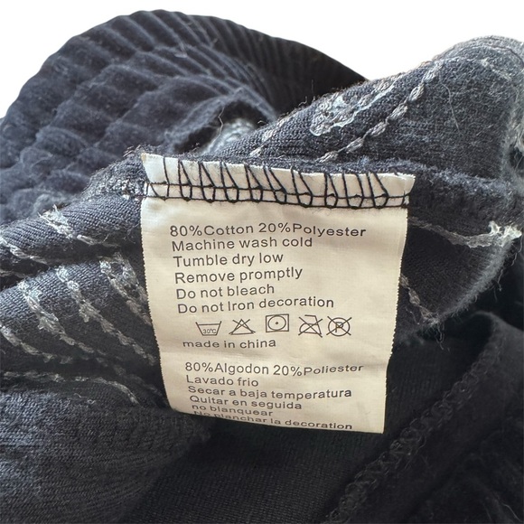 VTG Y2K Karl Kani Navy Black Velour Hoodie Size: XXL - Picture 3 of 8